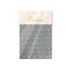 Mini Love Heart Arc Curved Line French Style Minimalist Colourful Self-adhesive Nail Art Decorations Stickers Manicure Decals (Online Order Only)