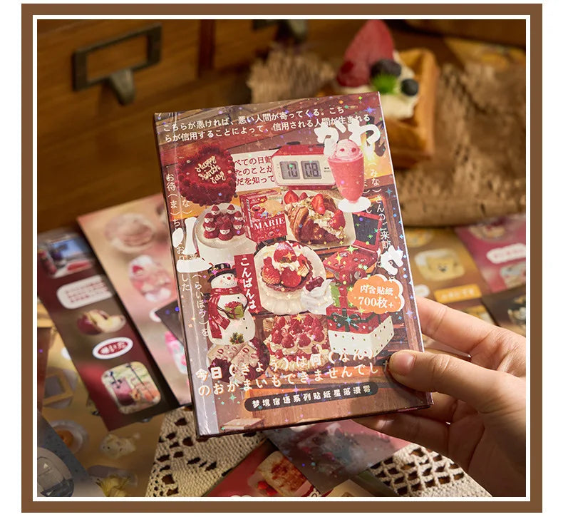20 Pages Dream Language Series Cut Film Sticker Book Y2K Sticker Journal Handbook Scrapbooking Kawaii Decoration Sticker Gift (ONLINE ORDER ONLY)