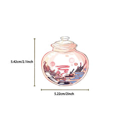 50pcs Clear Glass Flowers Plants and Animals PET Sticker Aesthetic Decoration Scrapbooking Stationery School Supplies Stickers (ONLINE ORDER ONLY)