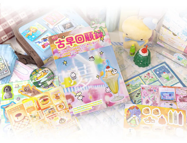 50Pcs Y2K Cute Cut Film Sticker Book for Phone Camera Luggage Journal  DIY Collage Sticker Kawaii Decoration Sticker Gift (ONLINE ORDER ONLY)