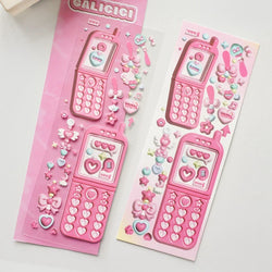 1pcs Ins Cute Love Magic Wand 3D Stickers Planner Journal Scrapbooking Decorative Sticker Aesthetic Kawaii Korean Stationery (Online Order Only)