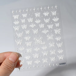 1Sheet Valentine's Day Decals 5D Nail Art Stickers Heart Self-Adhesive Slider Love Letters DIY Manicure Accessories "Dopamine" % (ONLINE ORDER ONLY)