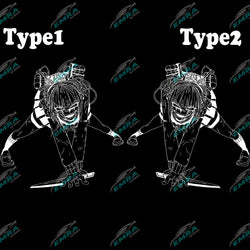 Anime Car Sticker Large Stickers External Accessories Assassin For Door Hood Decoration Style Spirit Styling PVC Vinyl Decal (ONLINE ORDER ONLY)