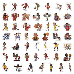 10/30/50PCS New Basketball Star Sticker Cartoon Graffiti iPad Helmet Car Water Cup Guitar DIY Scrapbook Toy Decoration Wholesale (Online Order Only)