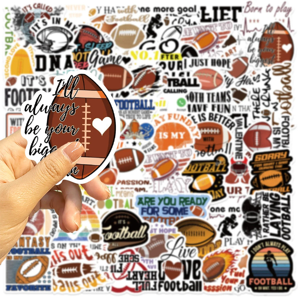 50pcs Football Art Stickers Decals For Mobile Phone Case Luggage Skateboard DIY Decorative Waterproof Sticker (ONLINE ORDER ONLY)