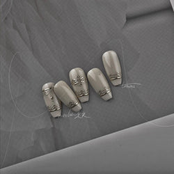 Gold Stamped Silver Totems Geometric Patterns Figure 5D Self Adhesive Nail Art Stickers Stars Bohemia Manicure Decals Wholesale (Online Order Only)