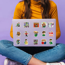 52pcs Eddsworld Cartoon Cute Stickers Vinyl Waterproof Decals For Laptop Luggage Skateboard DIY Kids Toys Sticker (Online Order Only)