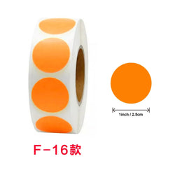 500/1000pcs/ roll Color Dot Stickers Removable 1.3cm Chroma Label for Inventory Organize,File Classification Stationery Sticker (Online Order Only)