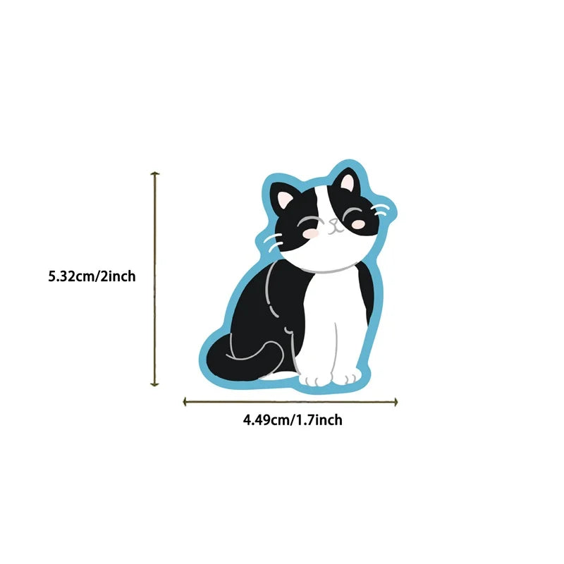 10/30/50PCS Kawaii Sleeping Cat Sticky PVC Sticker Aesthetic Children's Stationery DIY Decoration Scrapbooking School Supplies (ONLINE ORDER ONLY)
