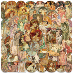 Vintage Medieval Art Stickers - 60/114PCS for Laptop, Bike, Luggage, Notebook, Kid Decals (ONLINE ORDER ONLY)