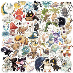 50pcs Ridiculous Fairy Tale Monster Sticker Pack Waterproof Laptop Skin Cute Phone Case Kawaii Packaging Art Supplies Stationer﻿ (Online Order Only)