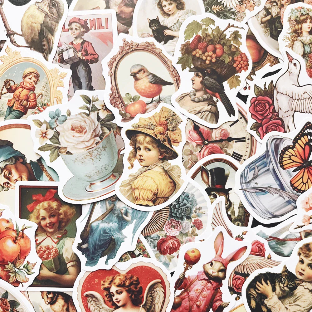 Vintage Art Graffiti Stickers for Guitar, Laptop, Phone, Motorcycle, Car, Suitcase, Kids Toys (10/50pcs) (Online Order Only)