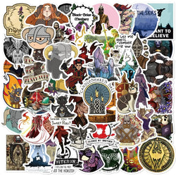 Elder Scrolls Cartoon Stickers 50pcs for Luggage, Water Cup, Phone, Laptop, Scooter, Fridge (Online Order Only)