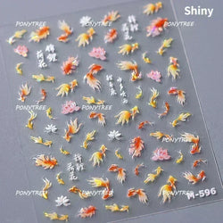 Beach Colourful Conch Dolphin Shell Starfish Jellyfish Star Summer Sea Wave Vacation Mode Water Bubble Nail Art Stickers Decals (Online Order Only)