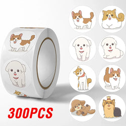 100-500pcs Panda Cute Cartoon Stickers 1inch Reward Sticker Gift Decoration Stationery Stickers (Online Order Only)