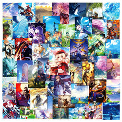 Genshin Impact Graffiti Stickers 50pcs for Helmet, Desktop, Wall Decoration with Storage Box (ONLINE ORDER ONLY)
