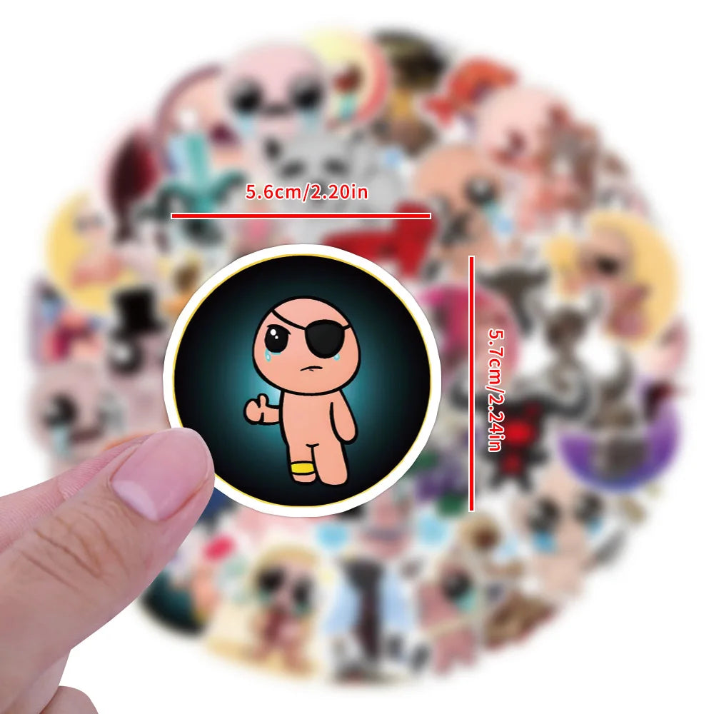 10/30/50PCS The Binding of Isaac Stickers Adventure Game Sticker Scrapbook Luggage Laptop Guitar Car Bike Skateboard Decals Toy (ONLINE ORDER ONLY)