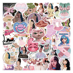 Melanie Martinez Stickers 10/30/60pcs DIY Decals Album Suitcase Scrapbook Phone Guitar Fridge Car Decoration (Online Order Only)