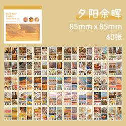 Journamm 40pcs Aesthetic Decor Stickers Scrapbooking Album Stationery (ONLINE ORDER ONLY)