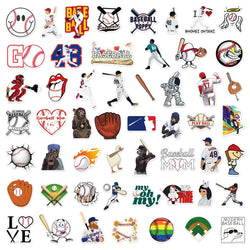 50Pcs Cartoon Baseball Series Graffiti Stickers Suitable for Laptop Helmets Desktop Decoration DIY Stickers Toys Wholesale (ONLINE ORDER ONLY)
