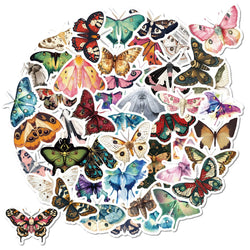 10/30/50PCS Butterfly Cartoon Stickers Animal Graffiti Decoration Luggage Laptop Phone Guitar Bike Car Skateboard Sticker  Toy (ONLINE ORDER ONLY)