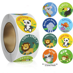 100-500pcs Reward Stickers For Children Kids Animal Panda Stickers Small Packaging Pack Stickers Photocard Decor Lables (Online Order Only)