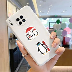 100-500pcs Penguin Christmas Stickers Thank You Sticker DIY Gift Baking Package Decoration Lables Scrapbooking Stationery (Online Order Only)