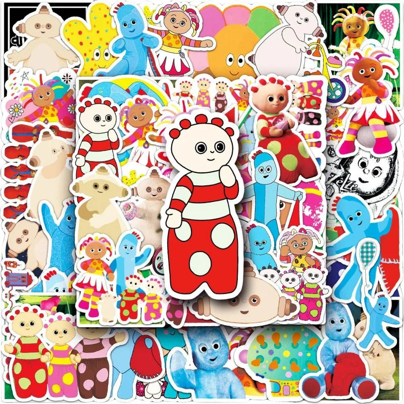 50pcs In The Night Garden Stickers for Luggage, Car, Phone, Laptop, Scooter, Refrigerator (Online Order Only)