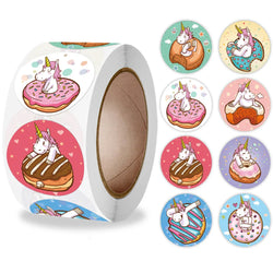 500pcs/roll Animal Cartoon Stickers Kids Toy Stickers Various Cute Design Patterns School Teacher Reward Stationery Stickers (ONLINE ORDER ONLY)