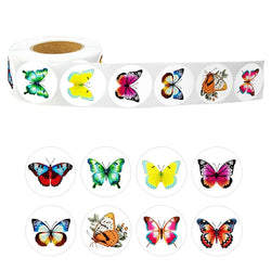 500PCS Cute Butterfly Sticky Paper Sticker Labels Thank You Sticker Sealing Stationery Supplies DIY Decoration Scrapbooking (ONLINE ORDER ONLY)