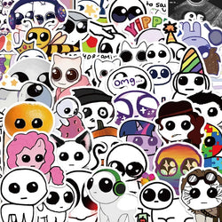 50pcs TBH Creature Cartoon Stickers for Laptop, Phone, Car, Scooter, Suitcase, Water Cup, Stationery, Refrigerator Decoration (Online Order Only)