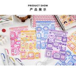 Cute Sweet attack series Stickers Text Dialog Idol Card DIY Material Scrapbooking Decorative Sticker Personalized Stationery (ONLINE ORDER ONLY)