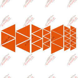 Angular Shape Sticker For Car Motorcycle Sticker Decoration Side Camouflage Kit Wrap Camo Tuning Styling Waterproof Vinyl Decals (ONLINE ORDER ONLY)