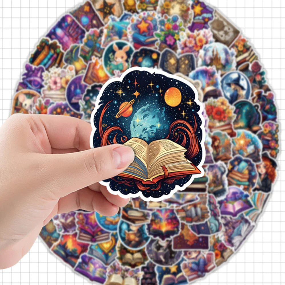 10/30/50/100pcs Funny Gothic Magic Witch Cartoon Stickers Aesthetic Decals Fridge Phone Car Graffiti Sticker Kids Classics Toy (ONLINE ORDER ONLY)