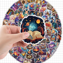 10/30/50/100pcs Funny Gothic Magic Witch Cartoon Stickers Aesthetic Decals Fridge Phone Car Graffiti Sticker Kids Classics Toy (ONLINE ORDER ONLY)