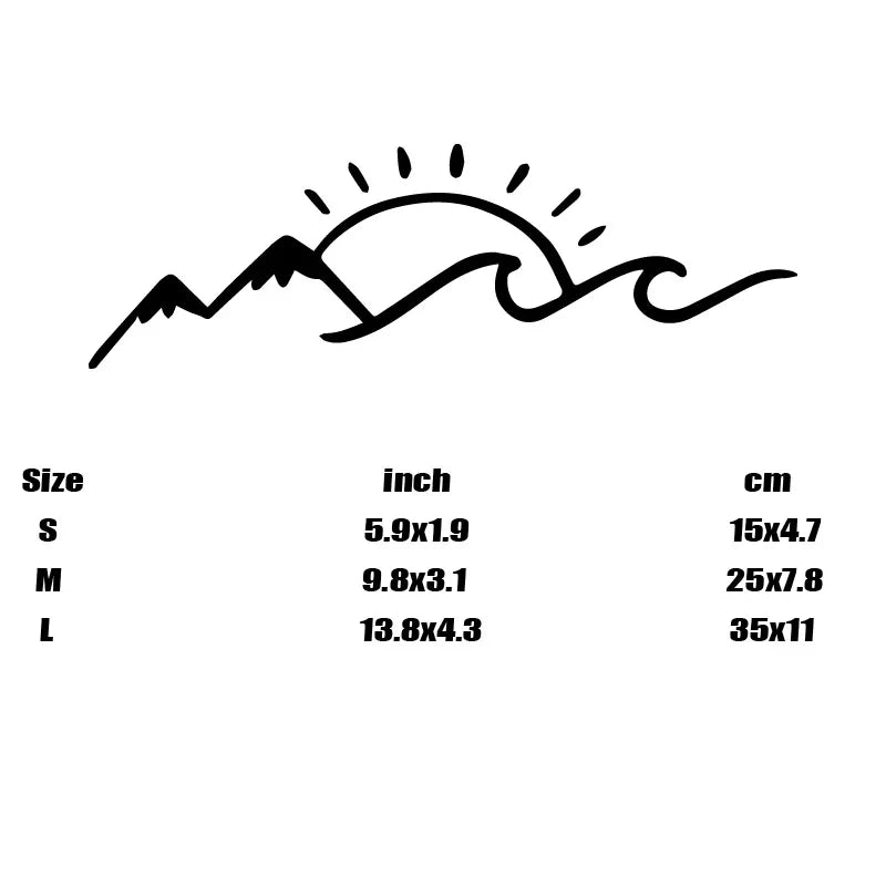 Mountain Sea And Sun Lover Stickers Vinyl Creative Fun Car Stickers, Motorcycles, Trucks, Laptops,Water Bottles, Etc (ONLINE ORDER ONLY)