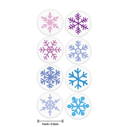 100-500Pcs Snowflake Merry Christmas Stickers Candy Bag Envelopes Sealing Label Sticker Christmas Gifts Box Decorations (ONLINE ORDER ONLY)