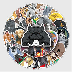 American Bully Pitbull Stickers 10/30/50PCS - Laptop, Luggage, Skateboard Decals (ONLINE ORDER ONLY)