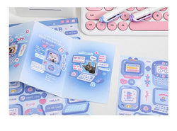 Cute Sweet attack series Stickers Text Dialog Idol Card DIY Material Scrapbooking Decorative Sticker Personalized Stationery (ONLINE ORDER ONLY)