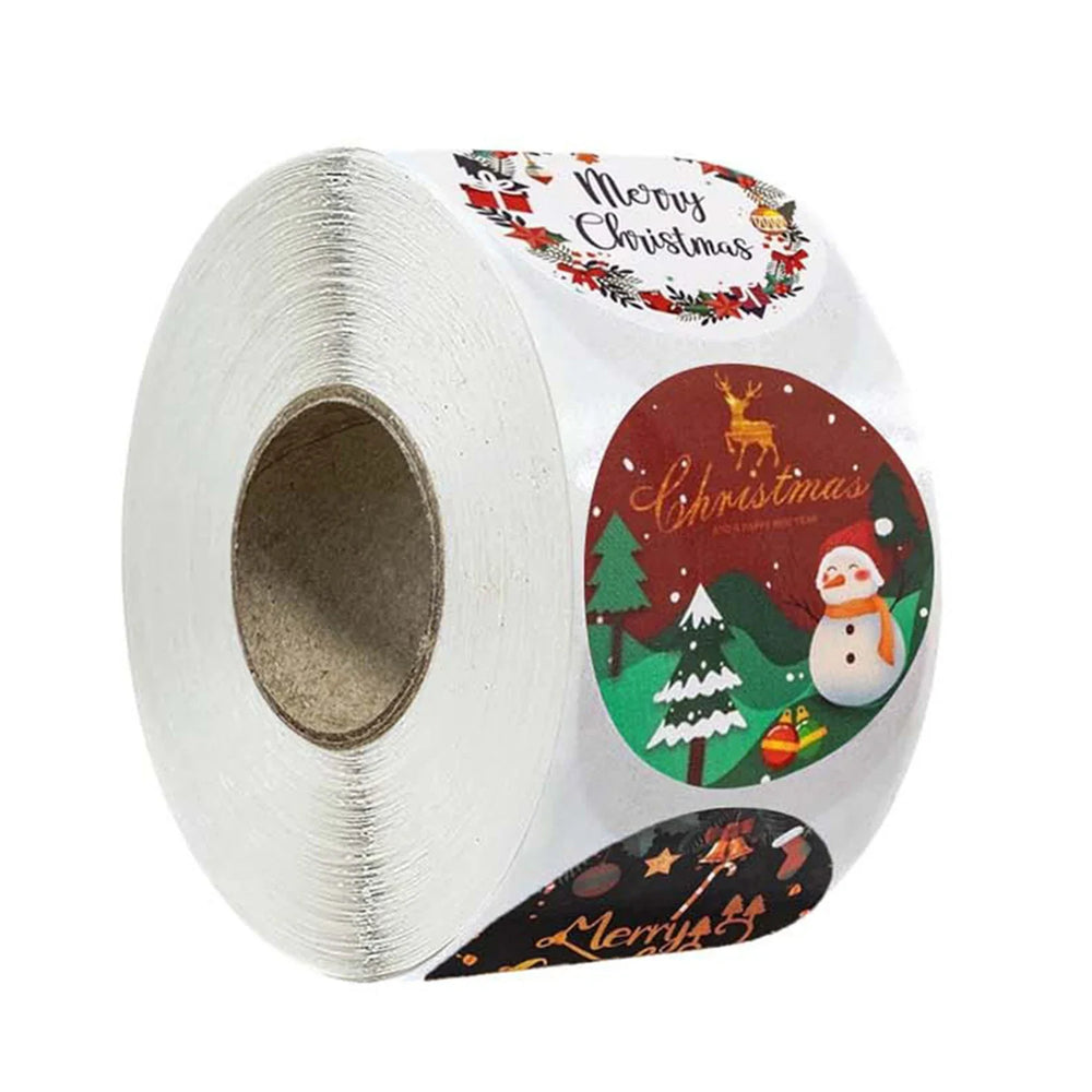 100-500pcs Christmas Stickers Xmas Labels Stickers Decor Merry Christmas Decorations Labels New Year Gift Stickers Stationery (ONLINE ORDER ONLY)