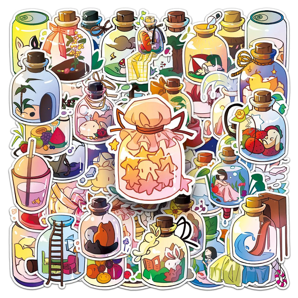 Cartoon Cute World Stickers for Phone Laptop Luggage Skateboard Kids Fun Decals (ONLINE ORDER ONLY)