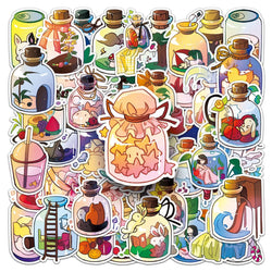 Cartoon Cute World Stickers for Phone Laptop Luggage Skateboard Kids Fun Decals (ONLINE ORDER ONLY)