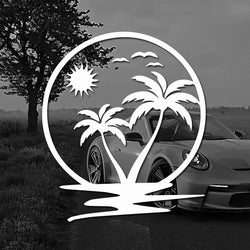 Coconut Tree Stickers,Vinyl Waterproof  Self-adhesive Decorative Car Sticker,For Cars, Trucks, Walls, Laptops, Windows, (ONLINE ORDER ONLY)
