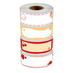 120pcs/roll Cartoon Handwritten Children's Student Name Stickers Kitchen Refrigerator Reminder Food Storage Marker Stickers (ONLINE ORDER ONLY)