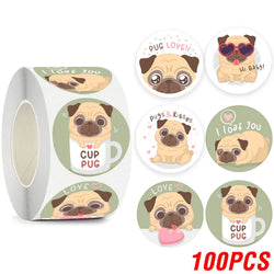100-500pcs Cute Animal Encourage Sticker Kawaii Children Reward Stickers Creative School Supplies 2.5cm Circle Kids Toy Stickers (ONLINE ORDER ONLY)
