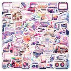 Cute Pink Graffiti Stickers Cartoon Decals for Laptop, Fridge, Notebook, Phone, Diary, Kids Toy (ONLINE ORDER ONLY)