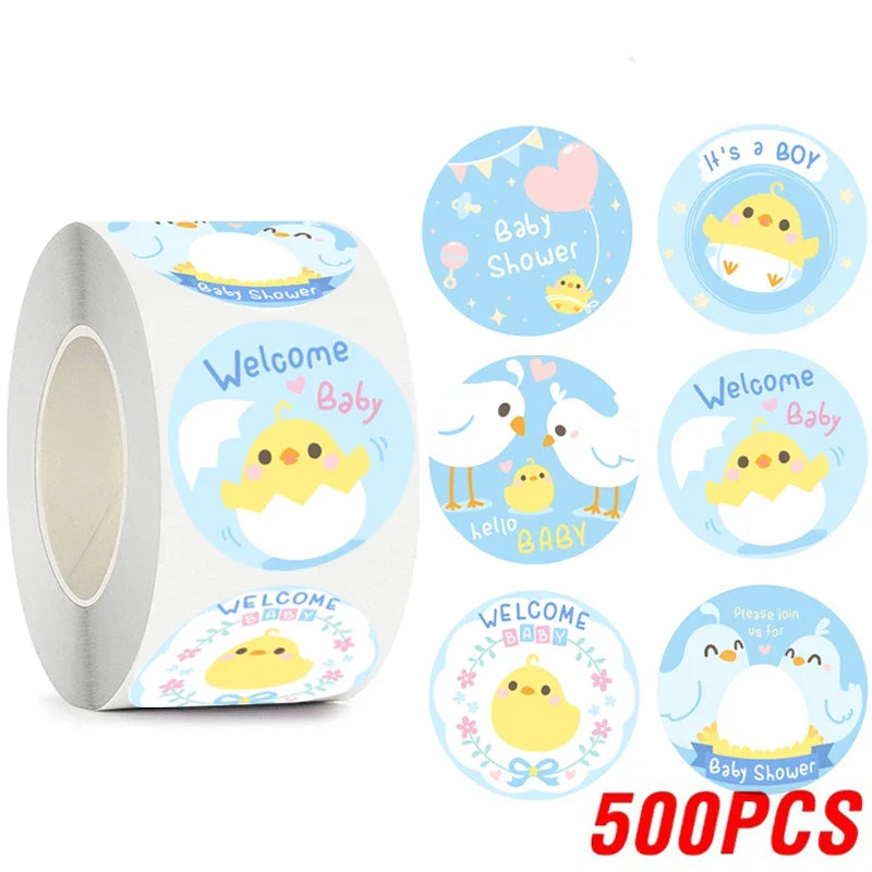 100-500pcs Cute Animal Encourage Sticker Kawaii Children Reward Stickers Creative School Supplies 2.5cm Circle Kids Toy Stickers (ONLINE ORDER ONLY)