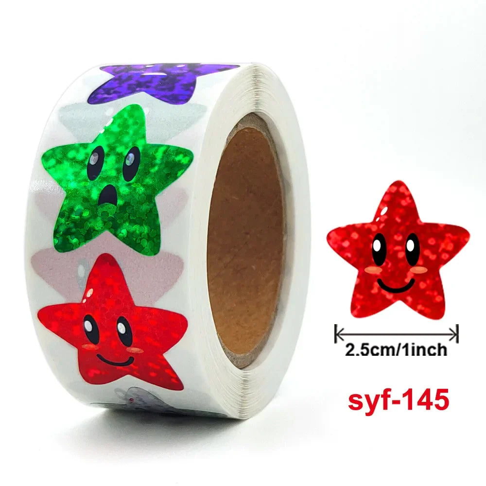 Holographic Sliver Star Stickers for Kids Reward 500Pcs Foil Star Stickers Labels for Wall Crafts Classroom Teachers Supplies (Online Order Only)