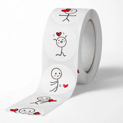 100-500pcs Valentine's Day  Stickers Love Labels for Wedding Holiday Gift Decoration Envelope Sealing Stickers Scrapbooking (ONLINE ORDER ONLY)