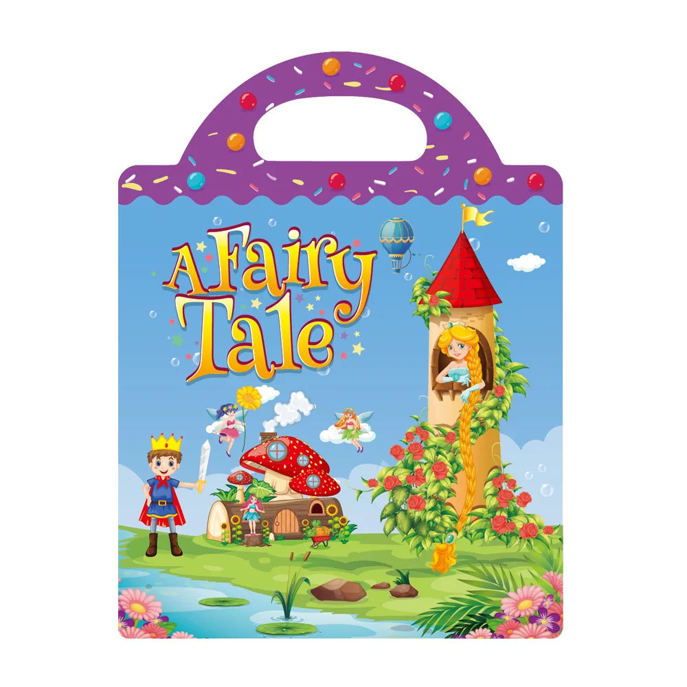 Hot New Children Scene Stickers DIY Hand-on Puzzle Sticker Books Reusable Cartoon Animal Learning Cognition Toys For Kids Gift (ONLINE ORDER ONLY)